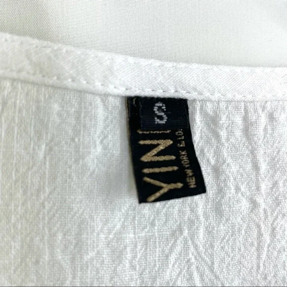 Amazon.com White Summer Swing Dress Tunic Bell Sleeve Tiered Dress Sz S - Picture 7 of 10